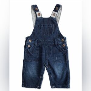 Me & Henry Denim Navy Overalls Boys Toddler Size 9/12 Month new